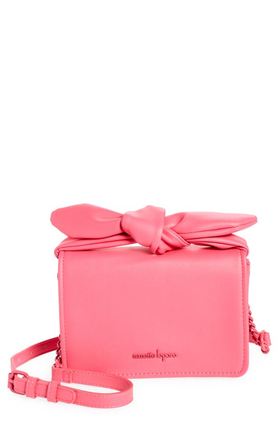 Shop Nanette Lepore Bow Top Crossbody Bag In Hot Pink