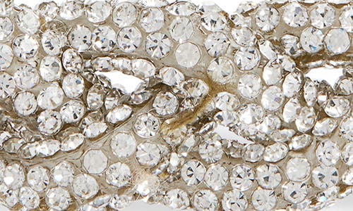 Isabel Marant Yua Crystal Braid Bracelet In Transparent/silver