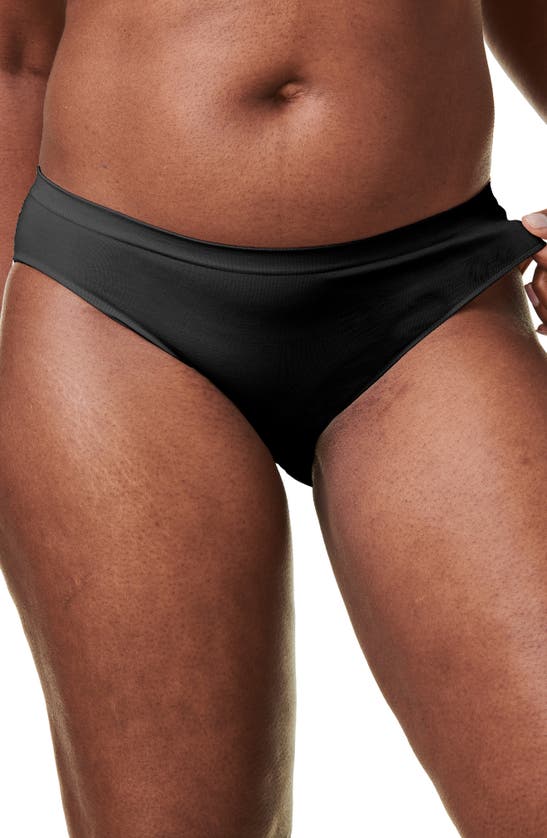 Shop Bravado Designs 3-pack Mid Rise Seamless Maternity Panties In Black