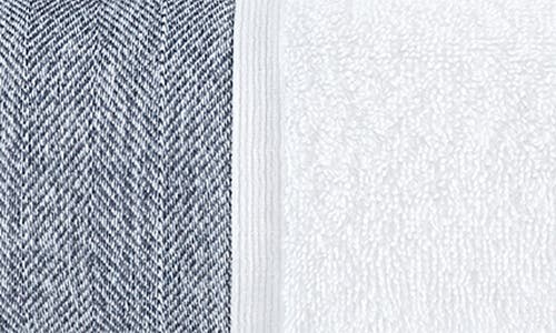 Brooks Brothers Ottoman Rolls 2-pack Turkish Cotton Bath Sheets In White/anthracite