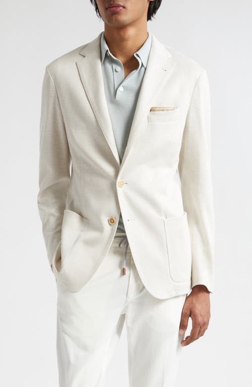 Eleventy Linen & Cotton Sport Coat Sand at Nordstrom, Us