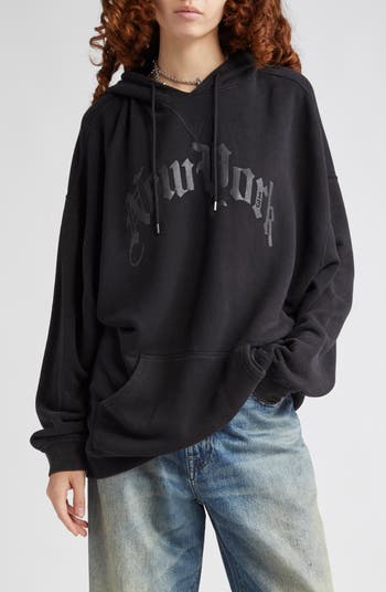 R13 NEW YORK HOODIE - ACID BLACK