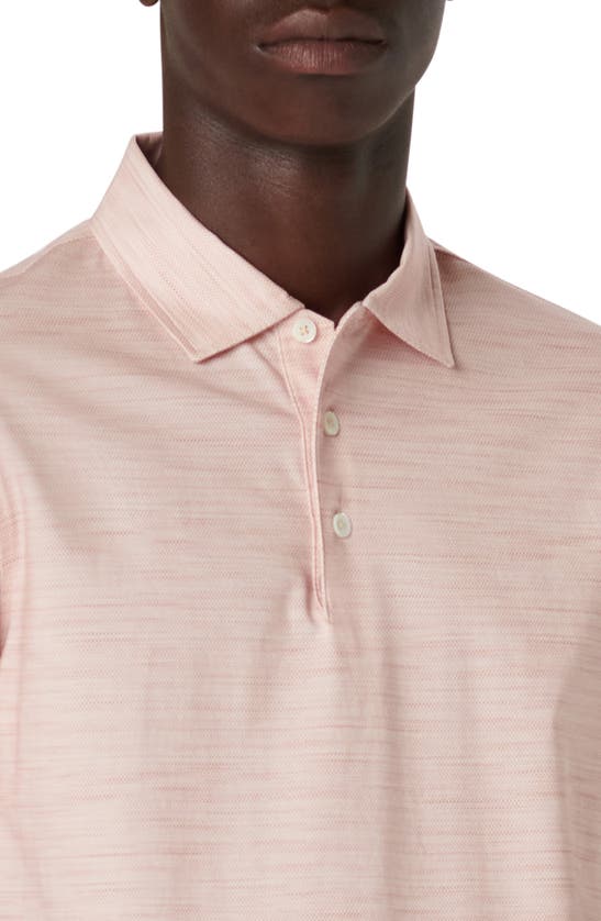 Shop Bugatchi Victor Ooohcotton® Print Polo In Coral