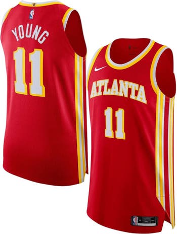 Men's Nike Trae Young Red Atlanta Hawks Authentic Player Jersey - Icon Edition