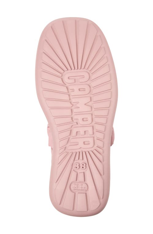 Camper Mary Jane Wave Ballet Flats In Medium Pink