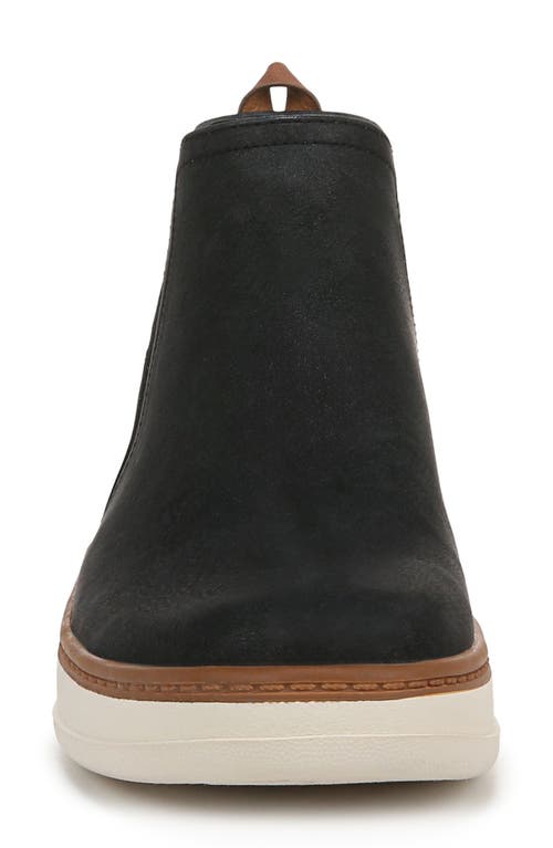 Blowfish Footwear Charming Platform Wedge Chelsea Boot In Black Faux Leather