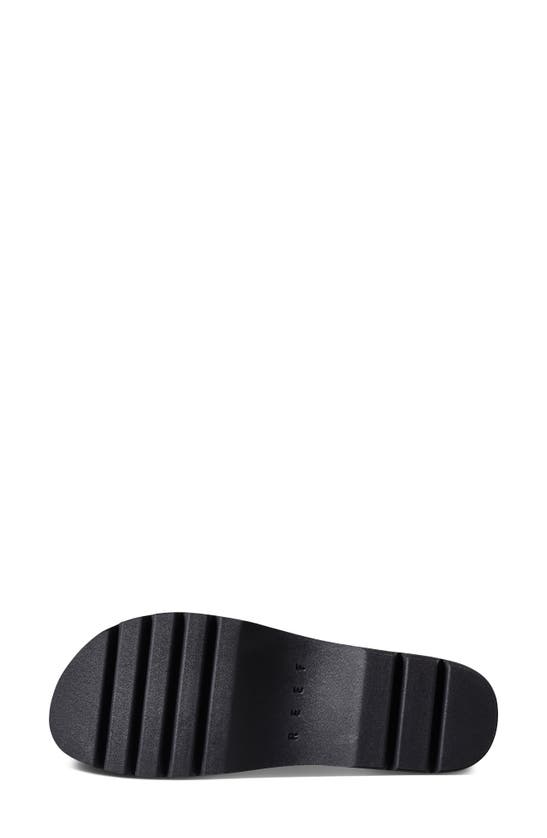 Reef Cushion Vista Hi Slide Sandal In Black Patent