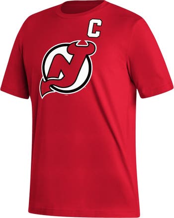 Men's adidas Nico Hischier Red New Jersey Devils Home Captain Patch  Primegreen Authentic Pro Player Jersey