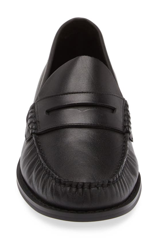 Shop Steve Madden Kingston Penny Loafer In Black Leather
