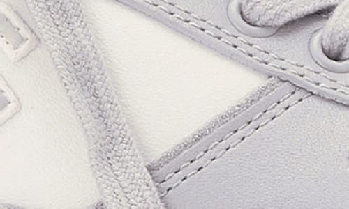 Tory Burch Clover Platform Court Sneaker In Purity/silver/light Gray