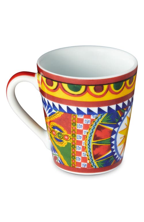 Shop Dolce & Gabbana Dolce&gabbana Carretto Mug In Medium Yellow