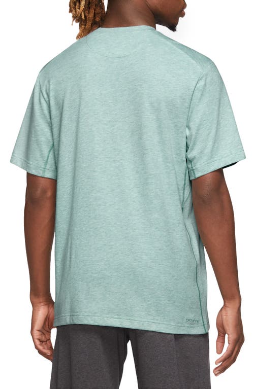 Shop Nike Primary Training Dri-fit Short Sleeve T-shirt In Mineral/heather