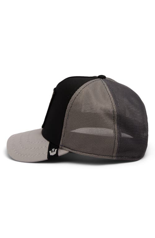 Goorin Bros . Bulletproof Rhono Patch Snapback Trucker Hat In Onyx