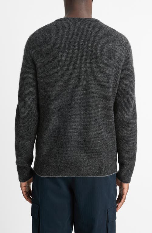 VINCE VINCE BOILED CASHMERE CREWNECK SWEATER 