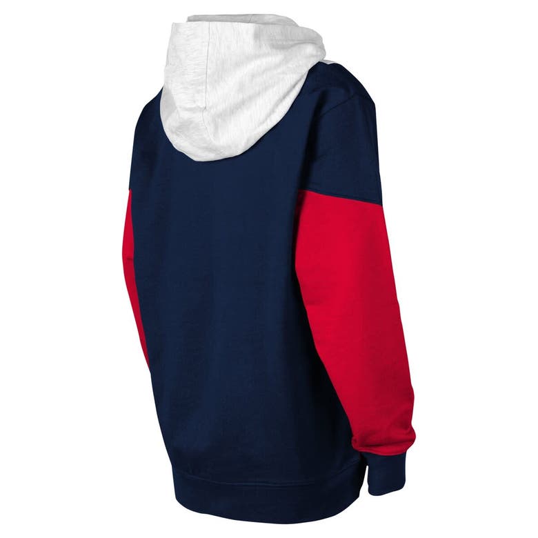 Shop Outerstuff Youth Ash/navy Usmnt Champion League Fleece Pullover Hoodie