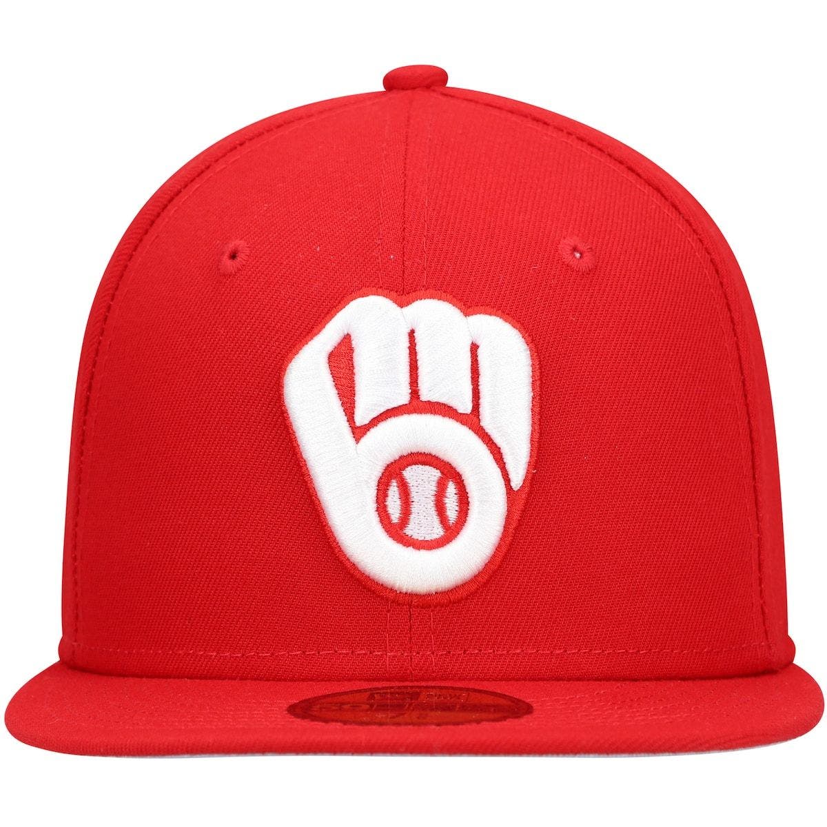 Era Red Milwaukee Brewers Logo 