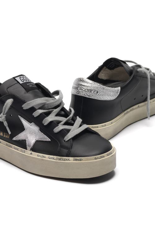 Shop Golden Goose Hi Star Platform Sneaker In Black/silver