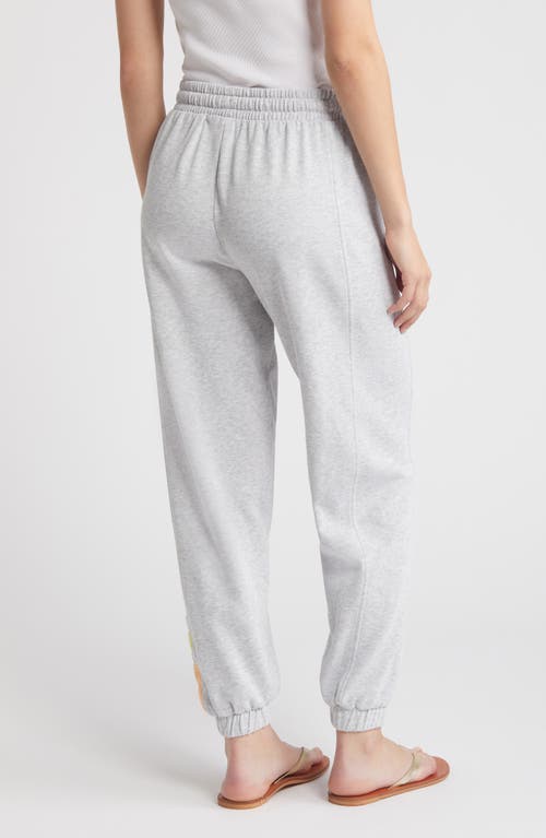 Rip Curl High Tide Cotton Blend Fleece Sweatpants In Light Grey Marle