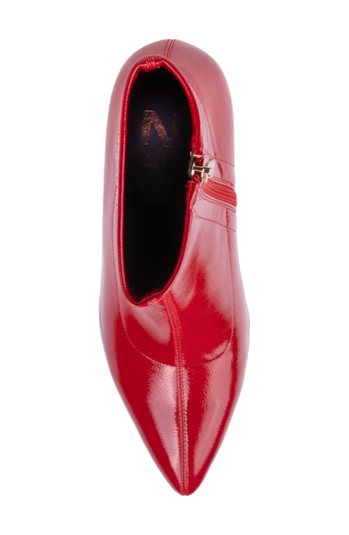 Ninety Union Greece Pointed Toe Bootie In Red