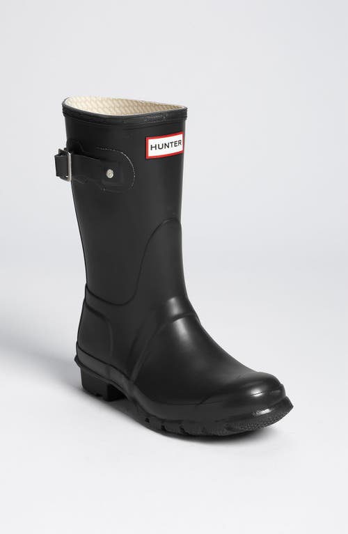 Shop Hunter Original Short Waterproof Rain Boot In Black