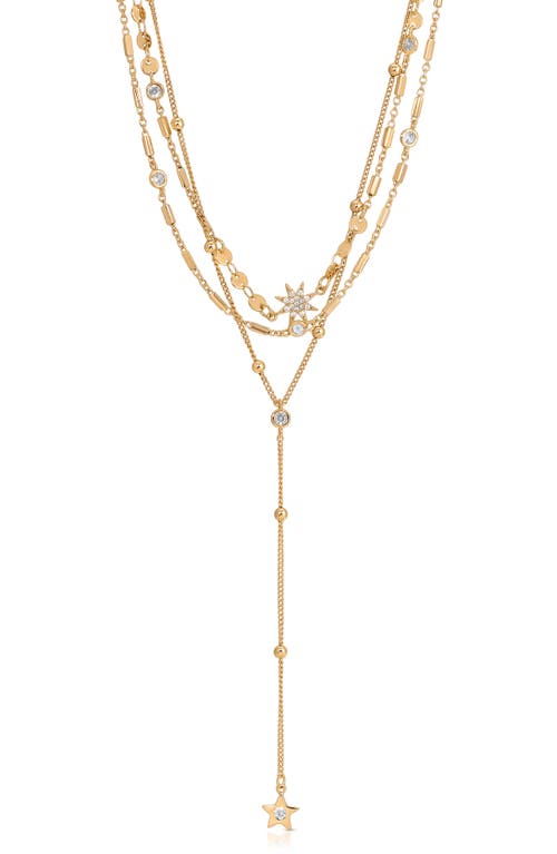 Ettika Forever Falling Multichain Necklace In Gold