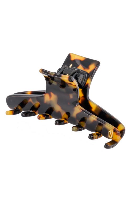 Alexandre de Paris Tortiseshell Pattern Hair Clip in Tortoise