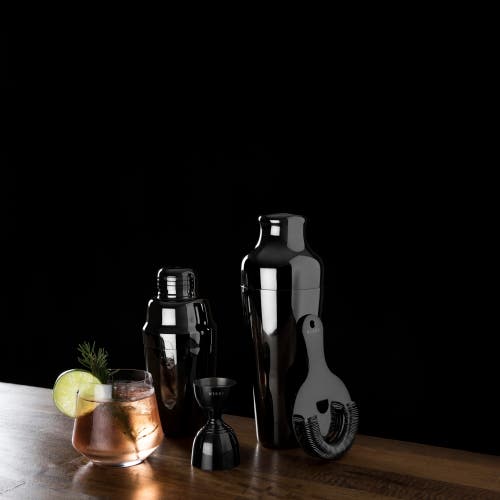 Viski Warren Gunmetal Black Canterbury Jigger In Warren