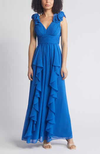 Eliza j ruffle gown hot sale