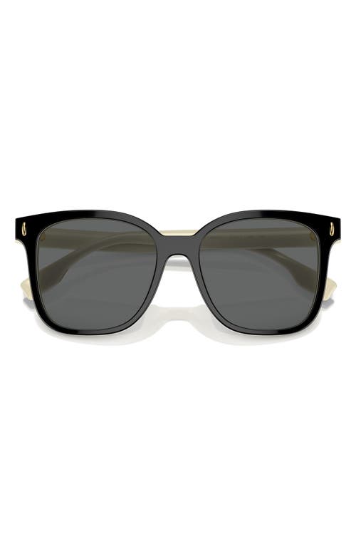 Tory Burch Woman Sunglass Ty7203u In Black/ivory