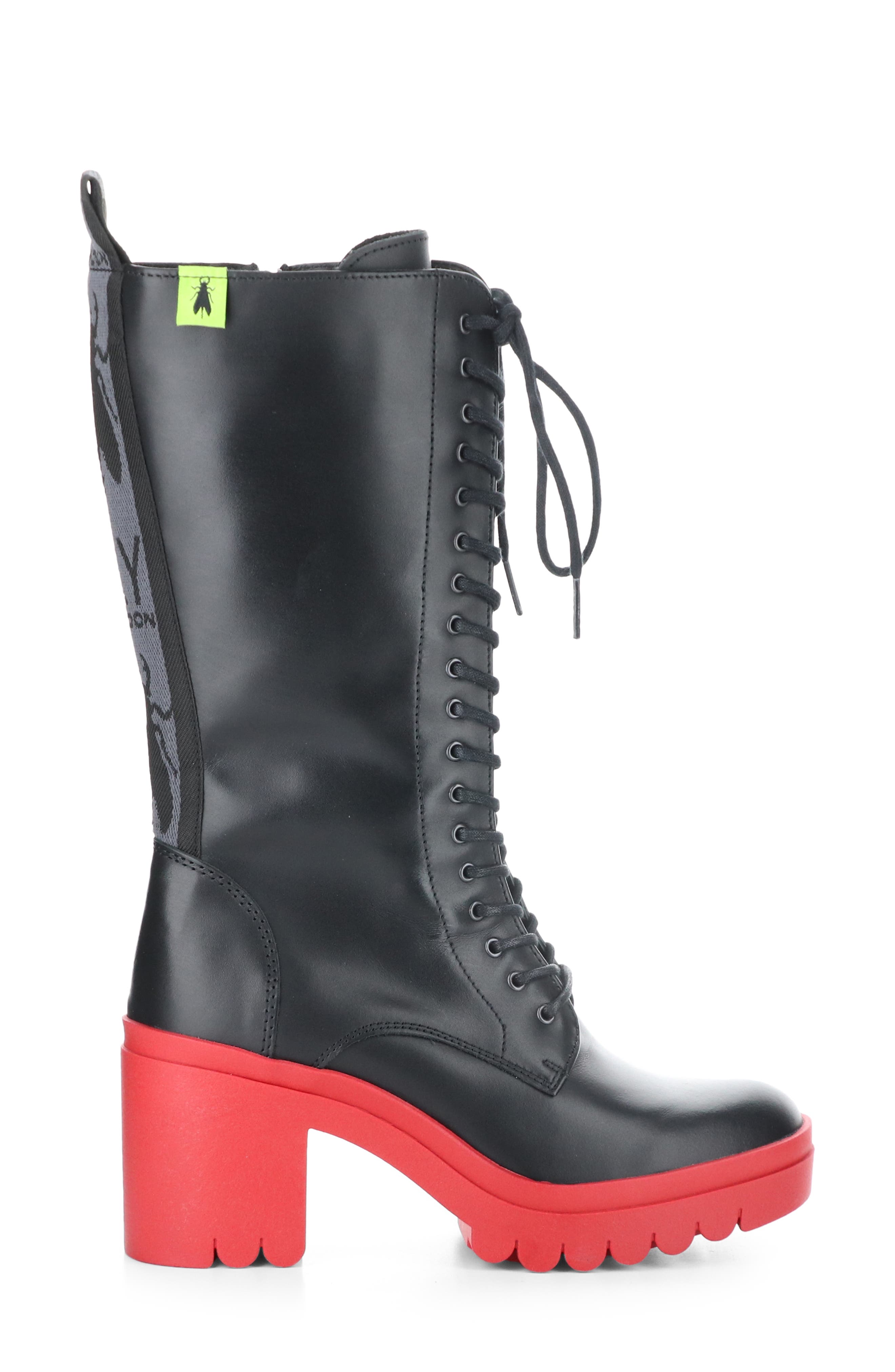 Fly London Taly Lace-Up Boot in 001 Black Tunder