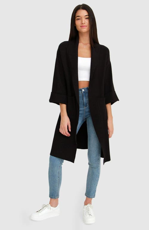 Belle & Bloom Hold The Line Coatigan In Black