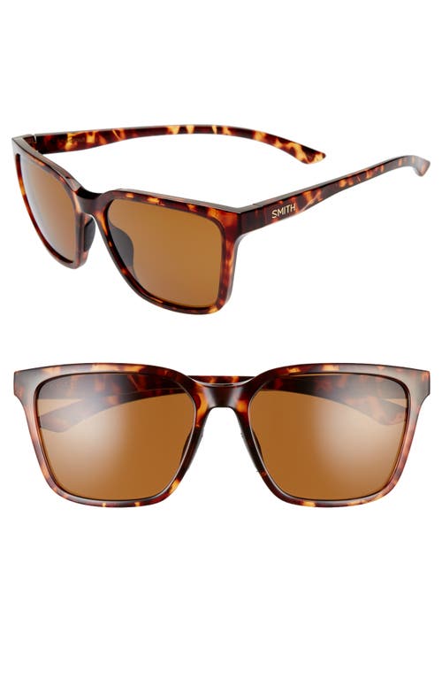 Smith Shoutout 57mm Chromapop™ Polarized Square Sunglasses In Brown