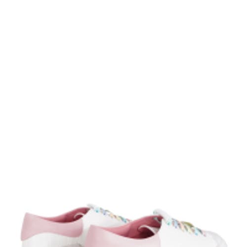 Belle & Bloom Just A Little Dream Croc Leather Sneaker In White