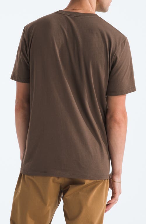 Shop The North Face Half Dome Logo Graphic T-shirt In Smokey Brown