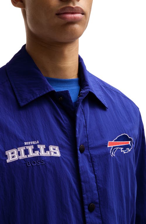 Shop Hugo Boss Boss X Nfl Otto Jacket In Buffalo Bills