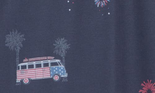 Travismathew Firework Display Polo In Blue Nights
