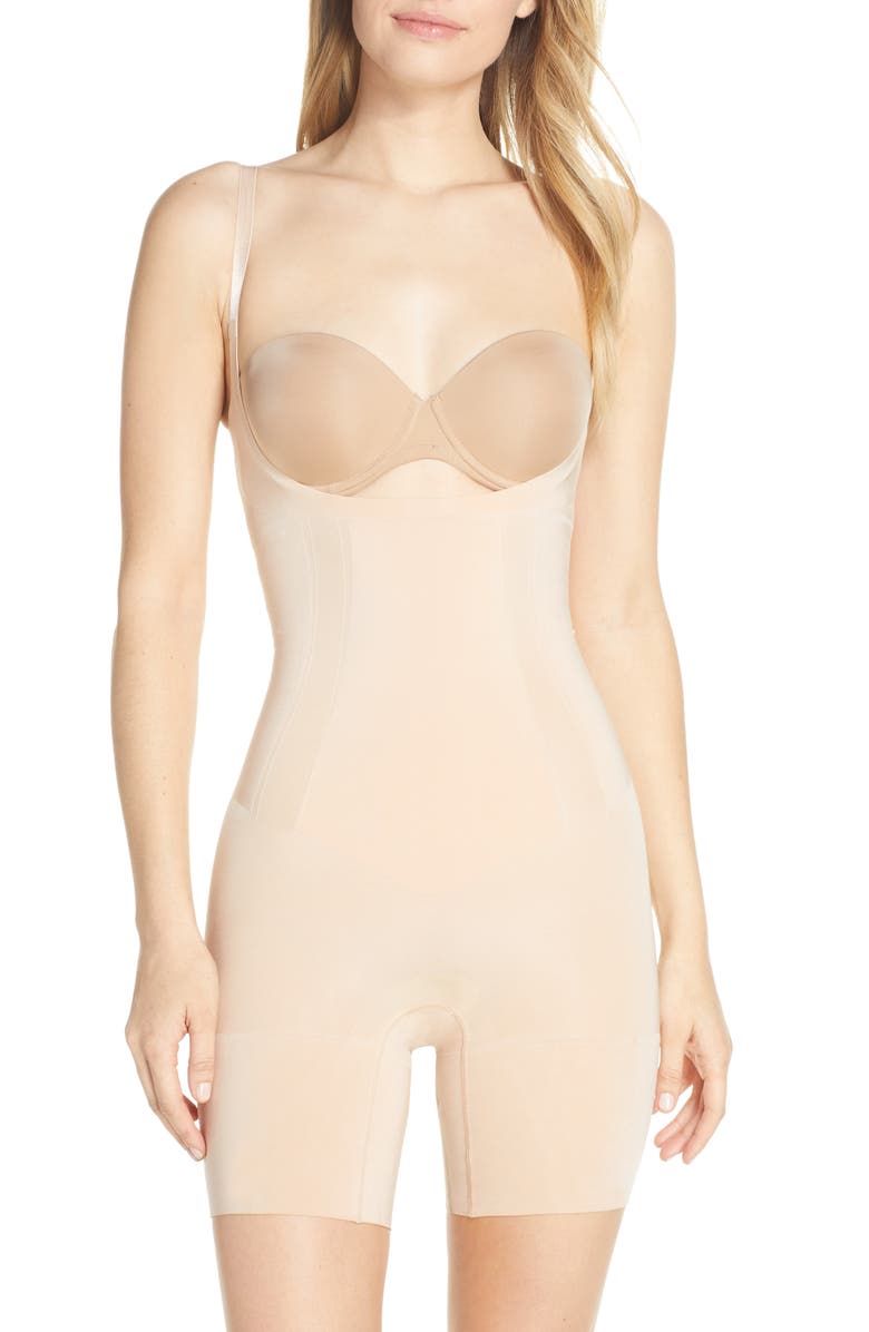 nordstrom.com | OnCore Open Bust Mid Thigh Shaper Bodysuit