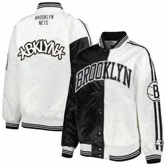 Women's Starter Blue New York Knicks Slam Dunk Raglan Full-Zip Track Jacket Size: Extra Small