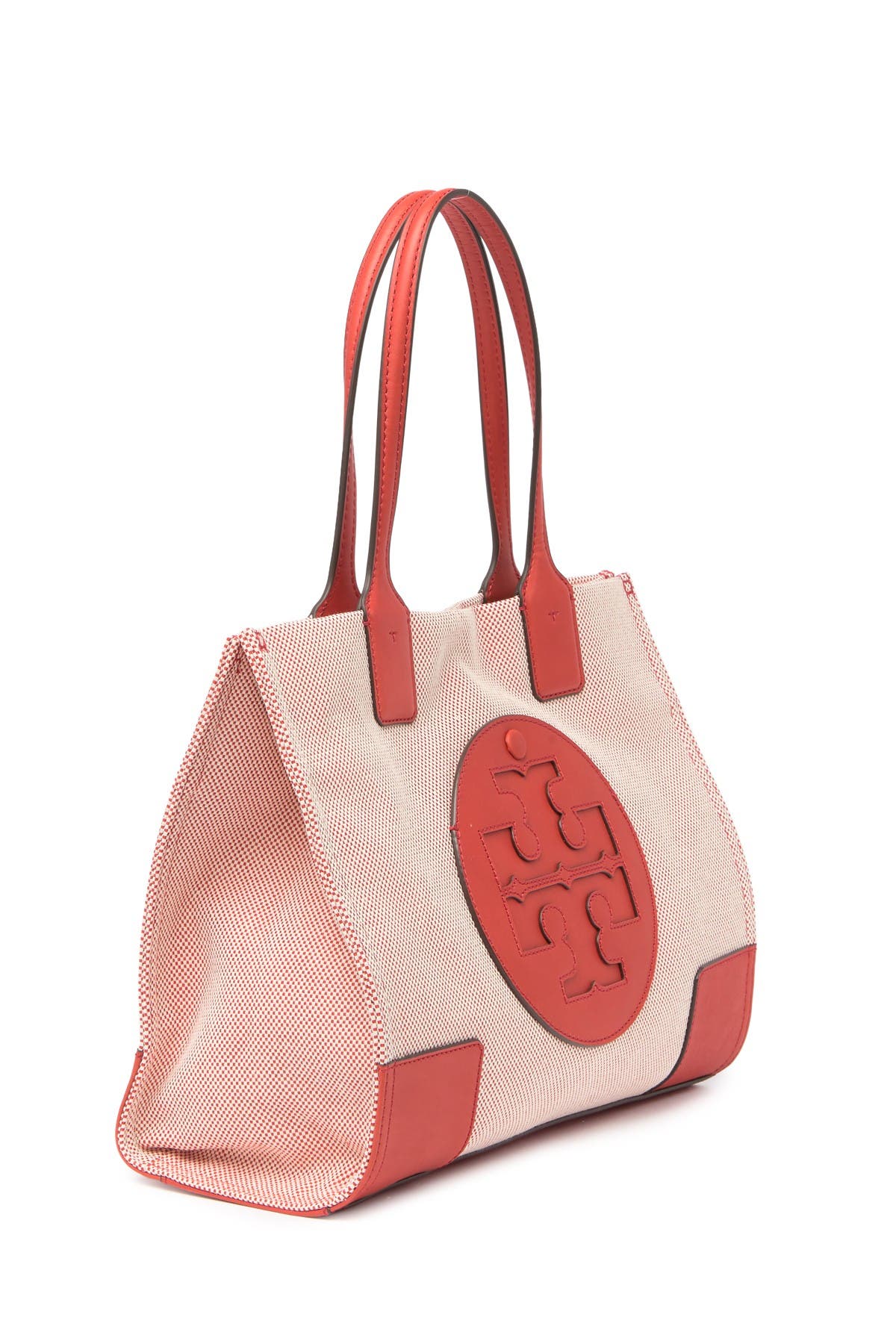 tory burch ella canvas mini tote