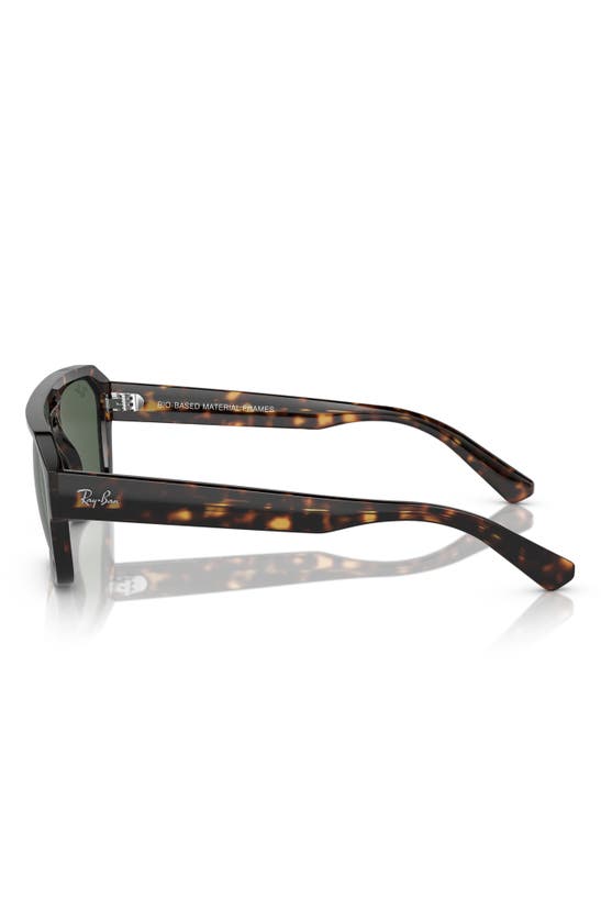 Ray Ban Corrigan Irregular 54mm Rectangular Sunglasses In Havana