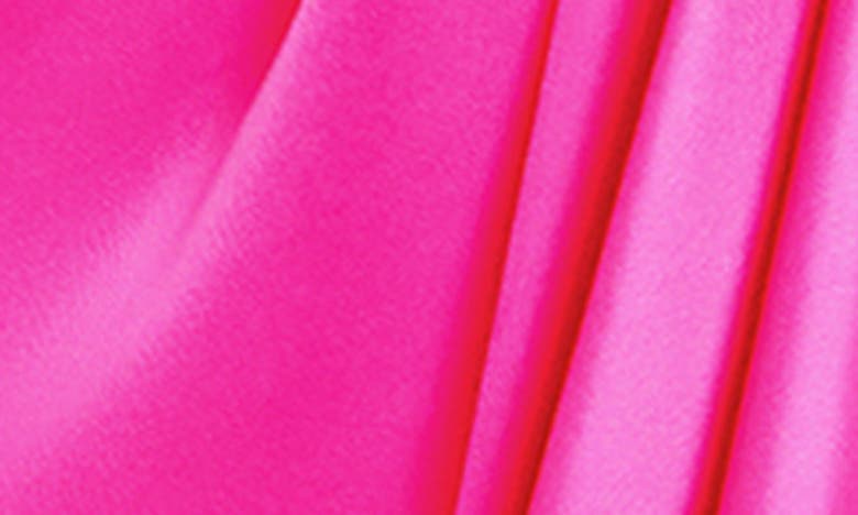 Shop City Chic Sloane Satin Corset Dress In Flamingo