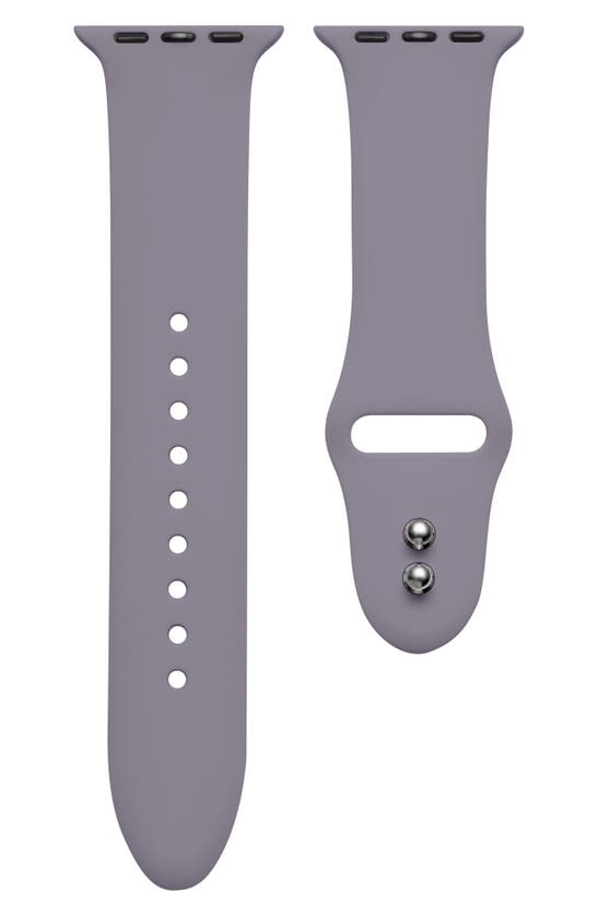 The Posh Tech Silicone Sport Apple Watch Band In Gray