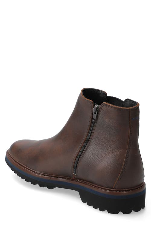 Mephisto Benson Zip Boot In Dark Brown