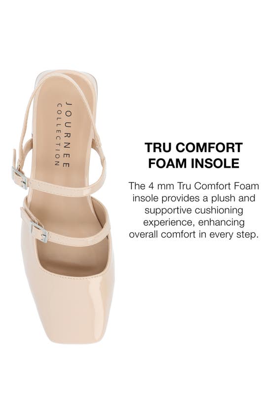 Shop Journee Collection Gretchenn Slingback Mary Jane Pump In Beige