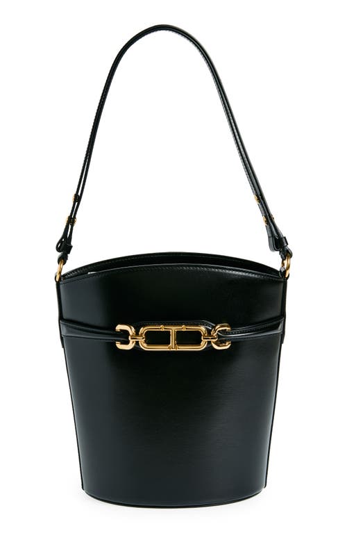 TOM FORD Large Whitney Leather Bucket Bag in 1N001 Black at Nordstrom