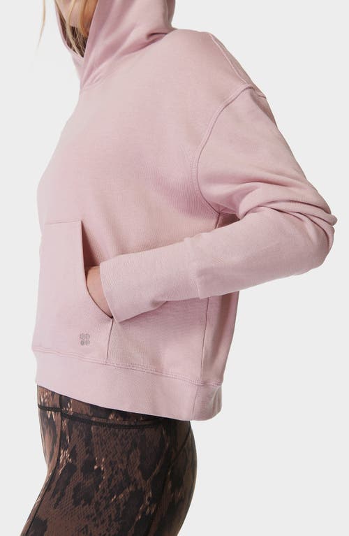 Shop Sweaty Betty After Class Organic Cotton Blend Hoodie In Pirouette Pink