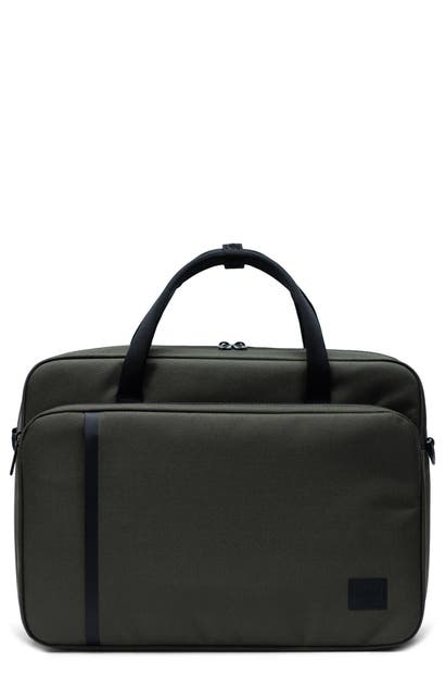 Herschel Supply Co Gibson Travel Briefcase - Green In Dark Olive