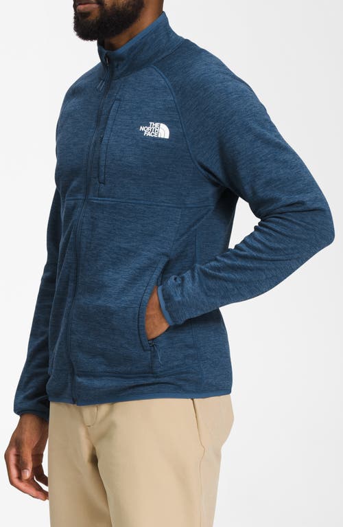 The North Face Men's Canyonlands Full Zip Fleece Jacket In Shady Blue Heather-npf