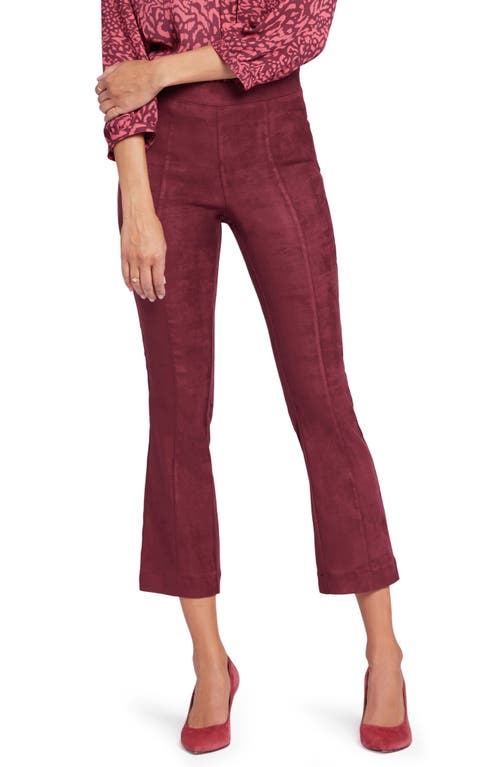 NYDJ Pull-On Ankle Slim Bootcut Faux Suede Pants at Nordstrom,