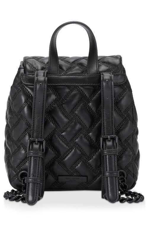 Shop Kurt Geiger London Small Kensington Drench Quilted Leather Backpack In Black